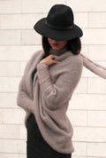 Beige Mohair Silk Cardigan: Soft Knit Bridal Sweater