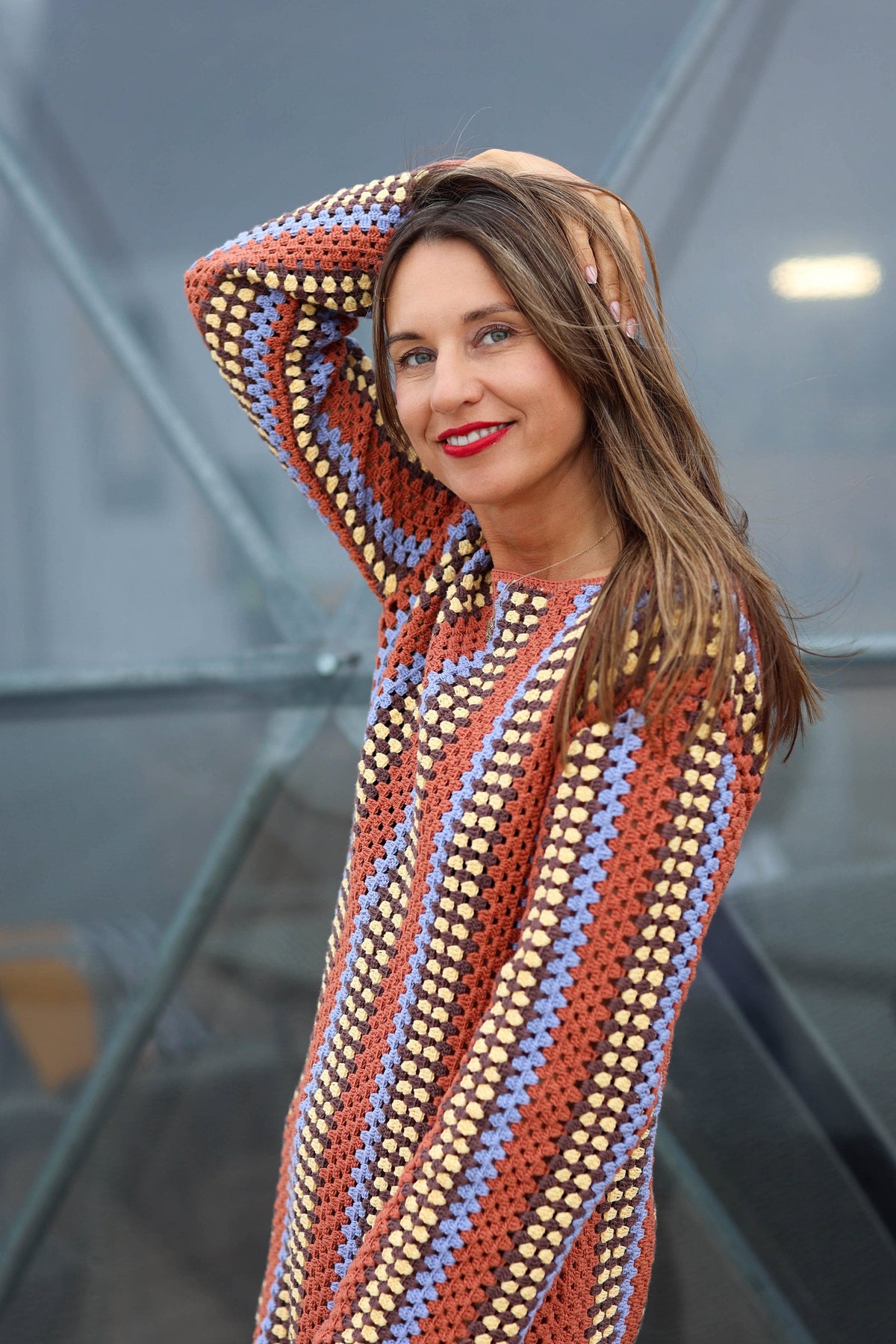 Hand-Knitted Cotton Crocheted Dress