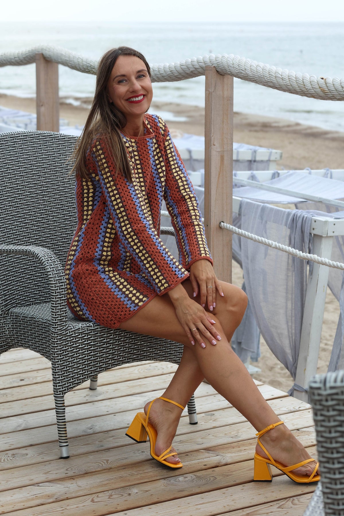 Hand-Knitted Cotton Crocheted Dress