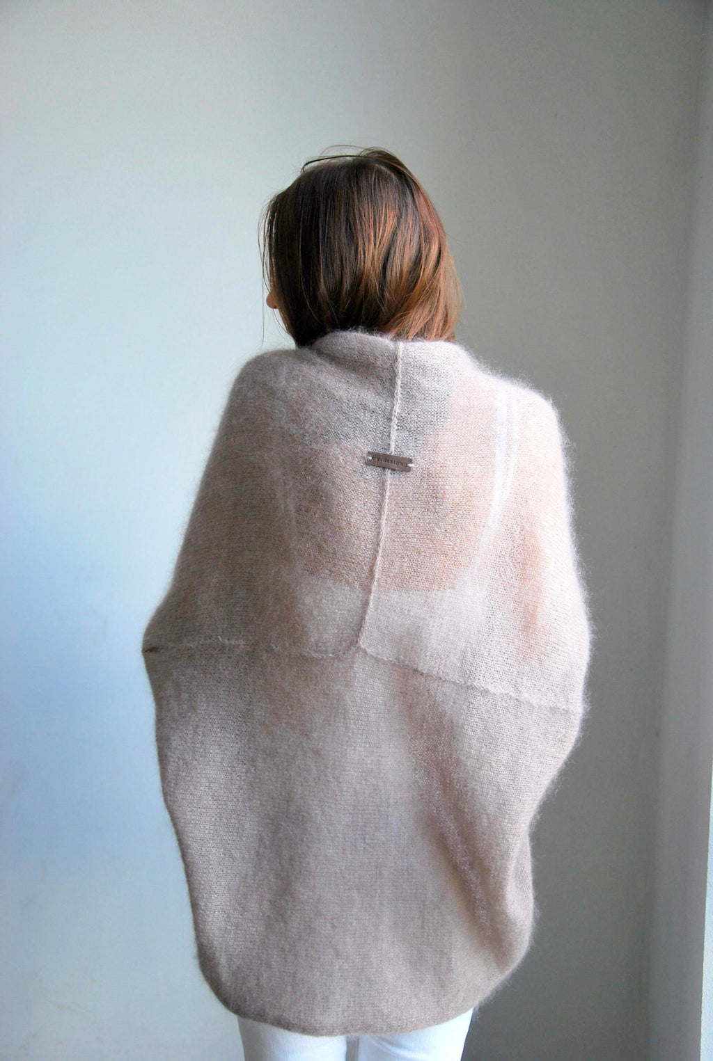 Mohair cardigan, bridal cardigan, wedding sweater, mohair sweater, beige cardigan, beige sweater, knit sweater, soft cardigan, mohair cape