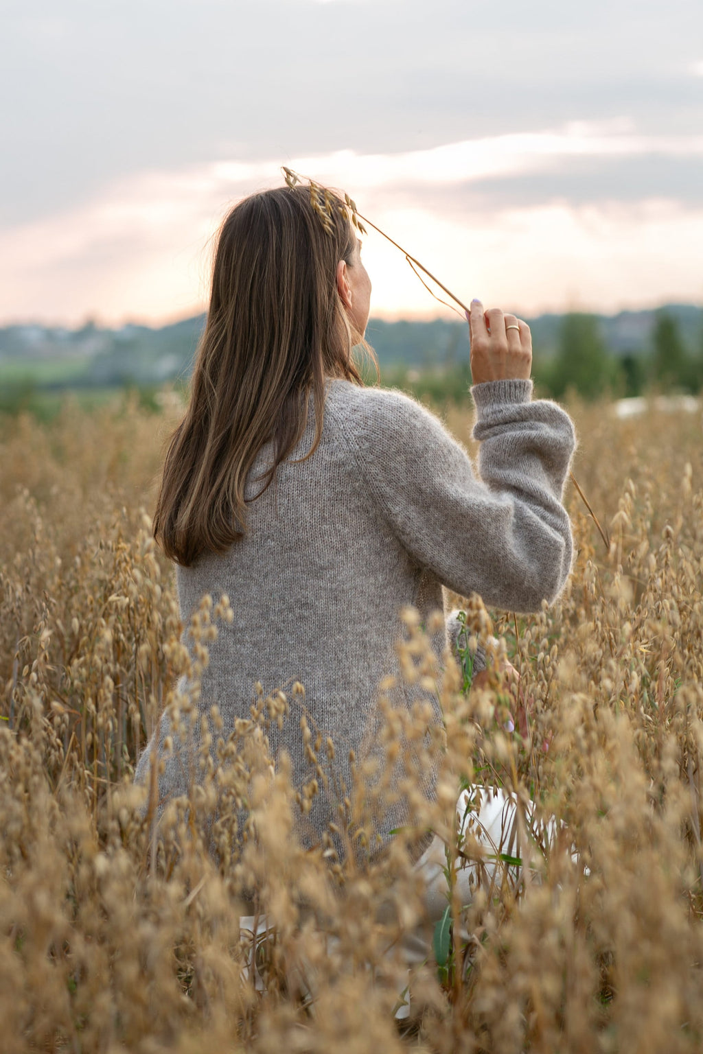 Alpaca Silk Sweater: Pocketed Cozy Pullover