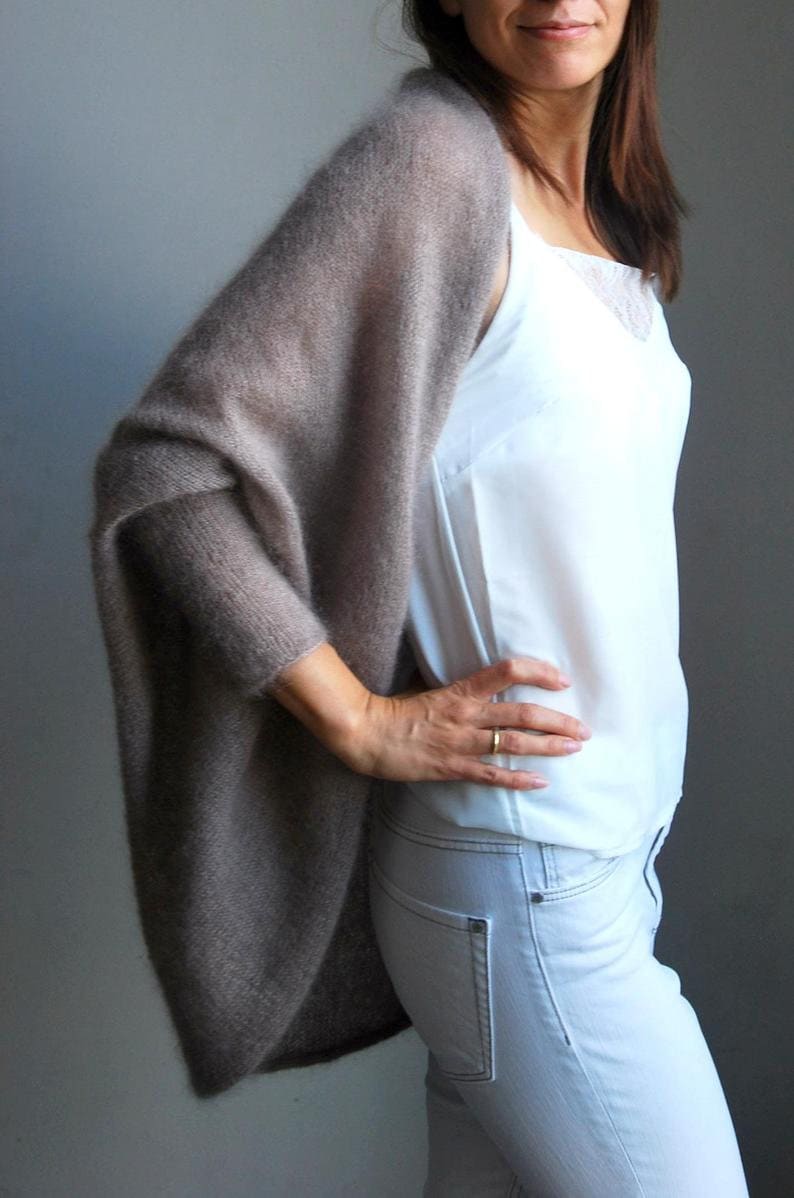 Mohair cardigan, bridal cardigan, wedding sweater, mohair sweater, beige cardigan, beige sweater, knit sweater, soft cardigan, mohair cape