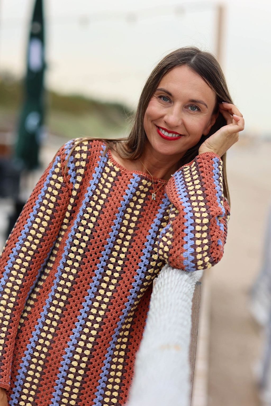 Hand-Knitted Cotton Crocheted Dress