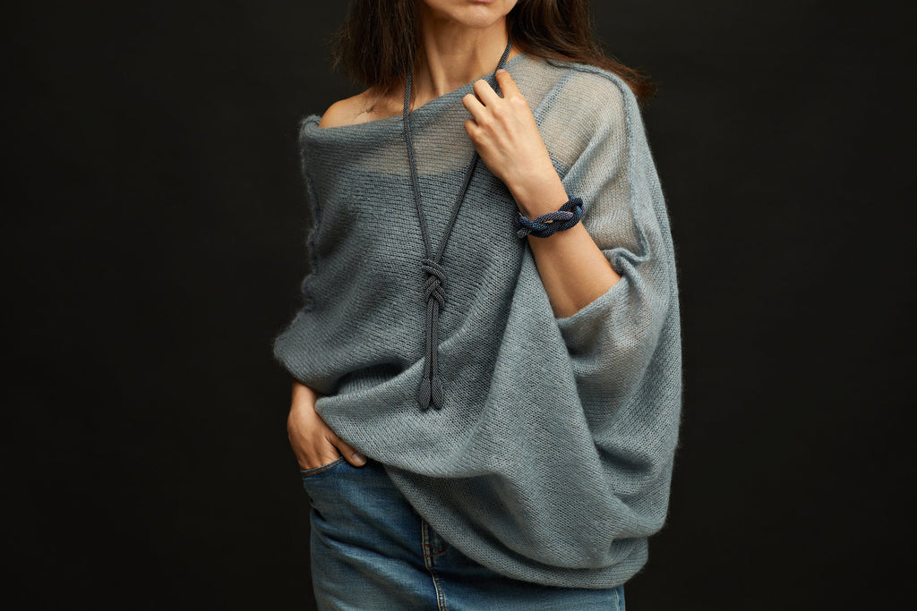 Gray mohair silk sweater, mohair silk pullover, gray sweater, soft bridal sweater, knitted pullover, gray mohair poncho, mohair silk poncho