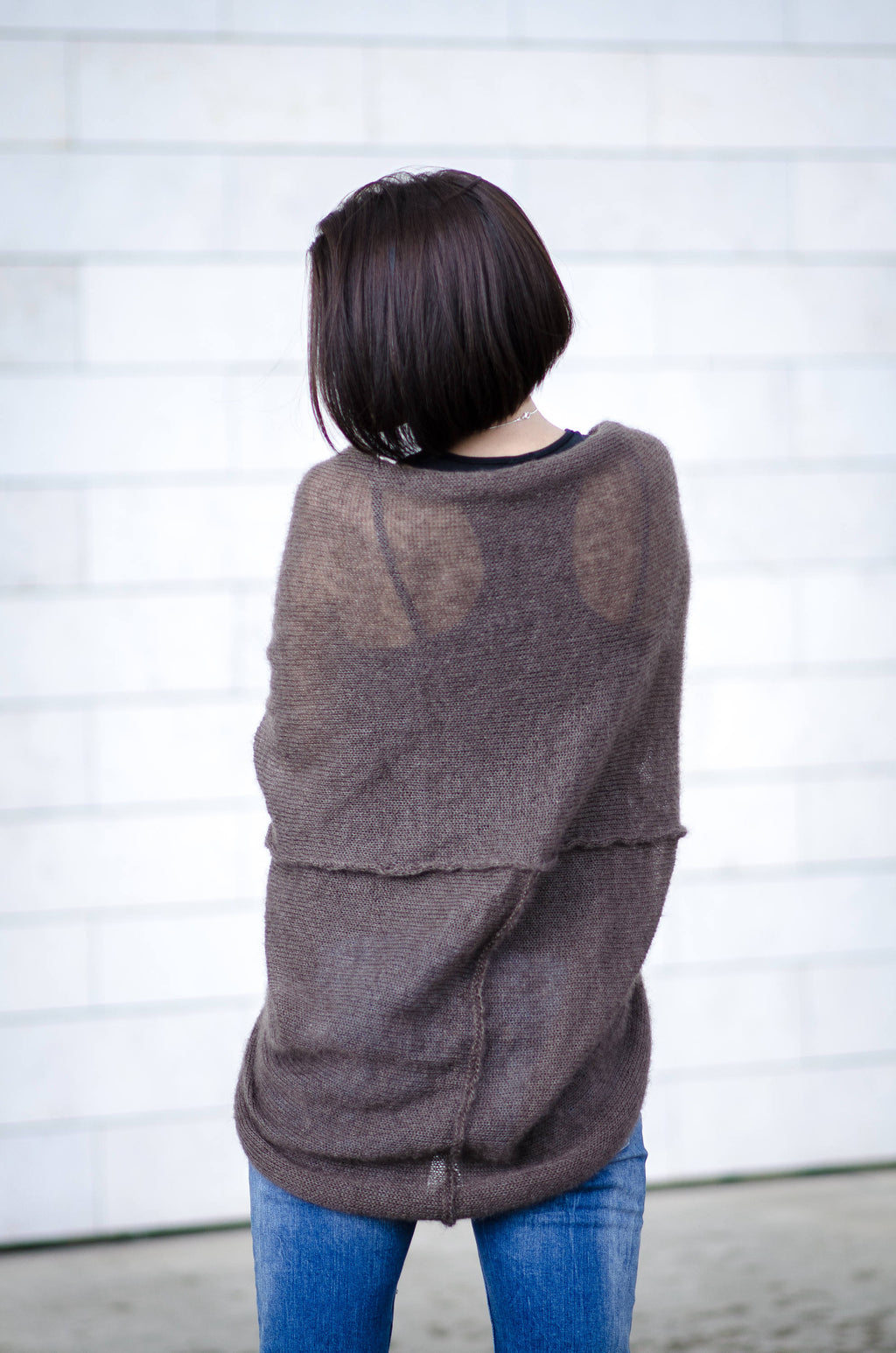 Mohair Silk Blend Cardigan: Bohemian Bridal Knit Sweater