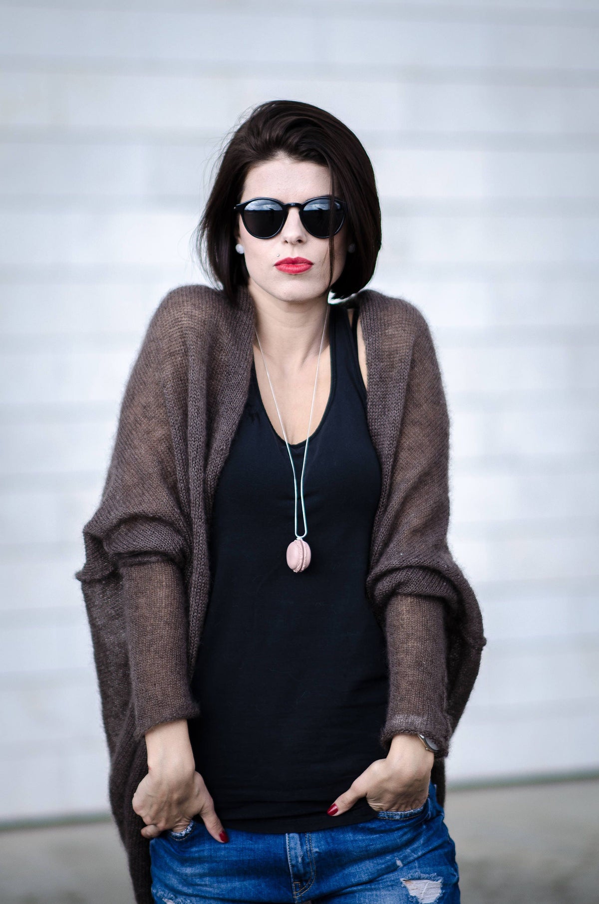 Mohair Silk Blend Cardigan: Bohemian Bridal Knit Sweater
