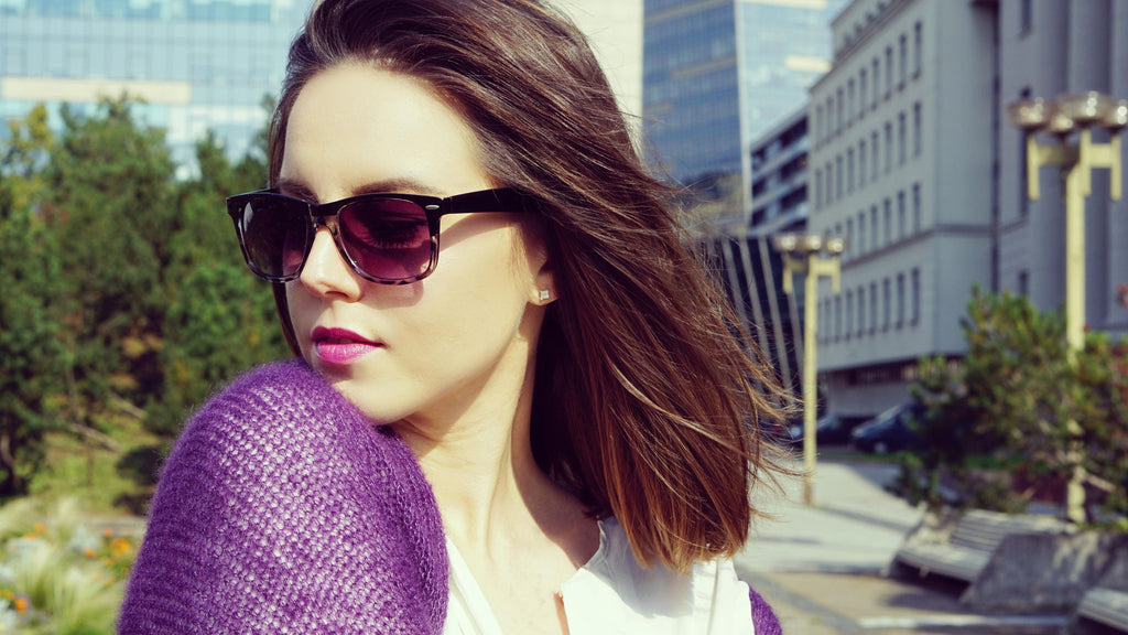 Purple Mohair Silk Cardigan: Bohemian Knit Sweater