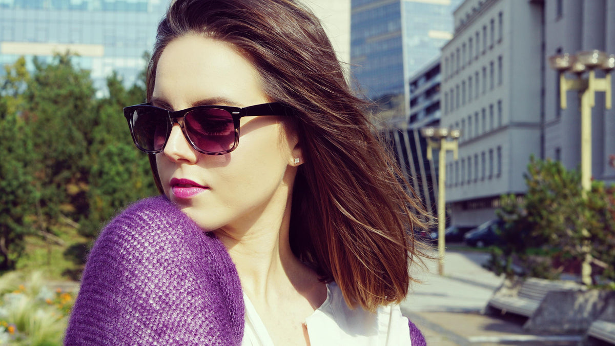 Purple Mohair Silk Cardigan: Bohemian Knit Sweater