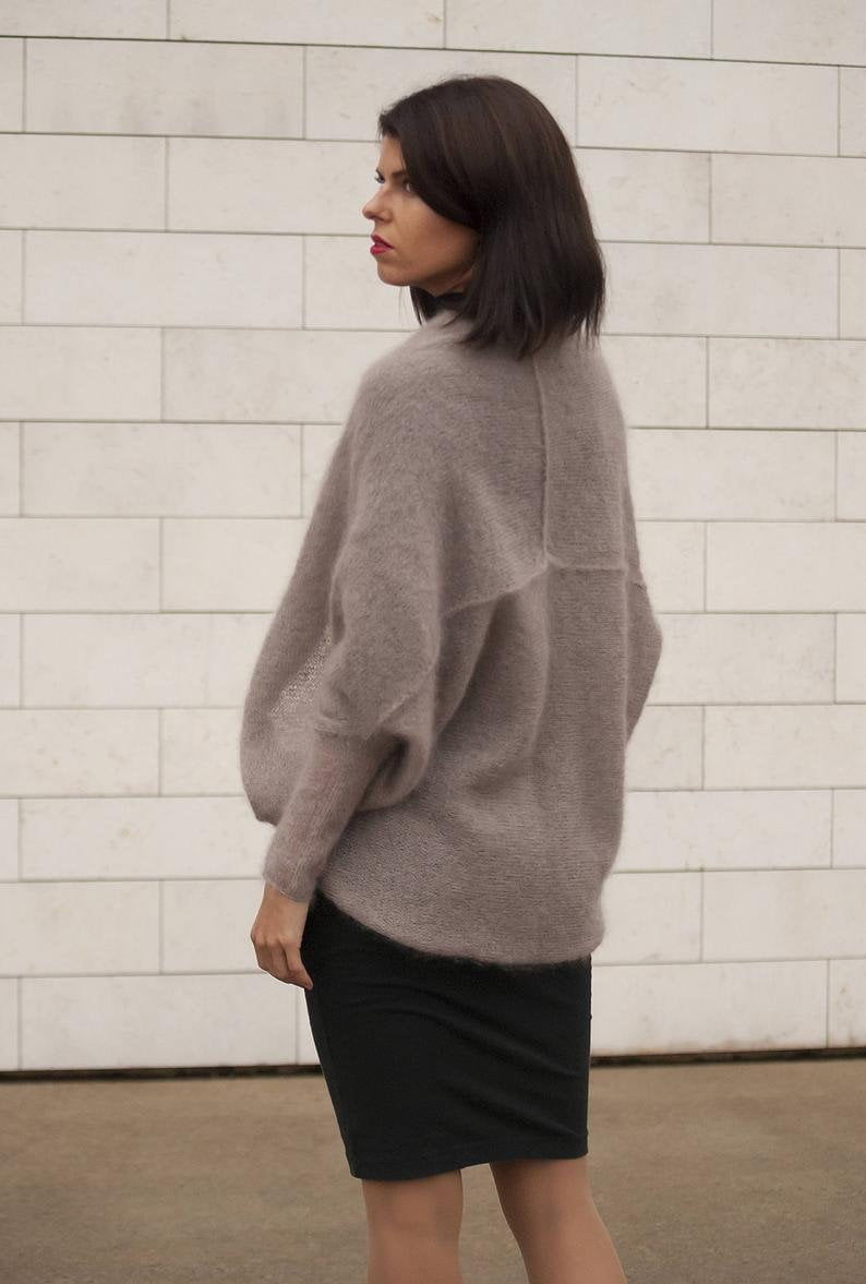 Beige Mohair Silk Cardigan: Soft Knit Bridal Sweater