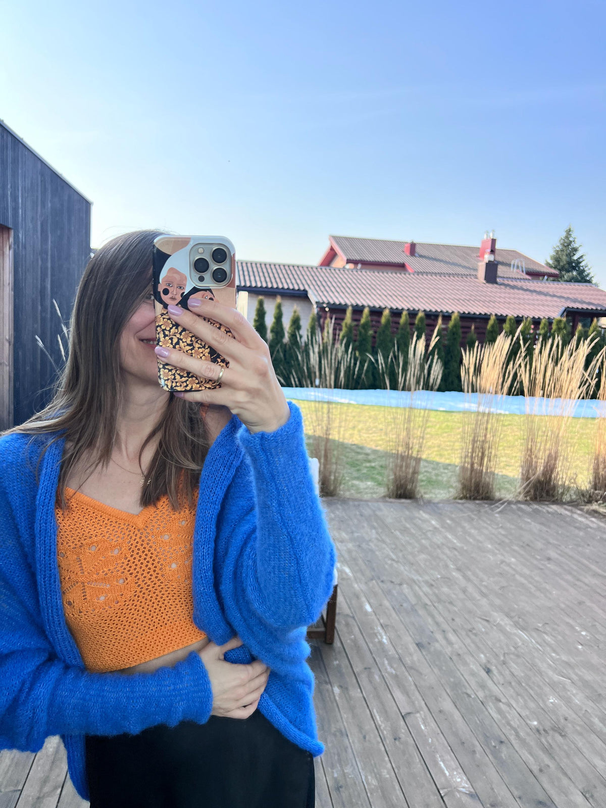 Cobalt Blue Alpaca Silk Cardigan: Cocoon Shawl Shrug