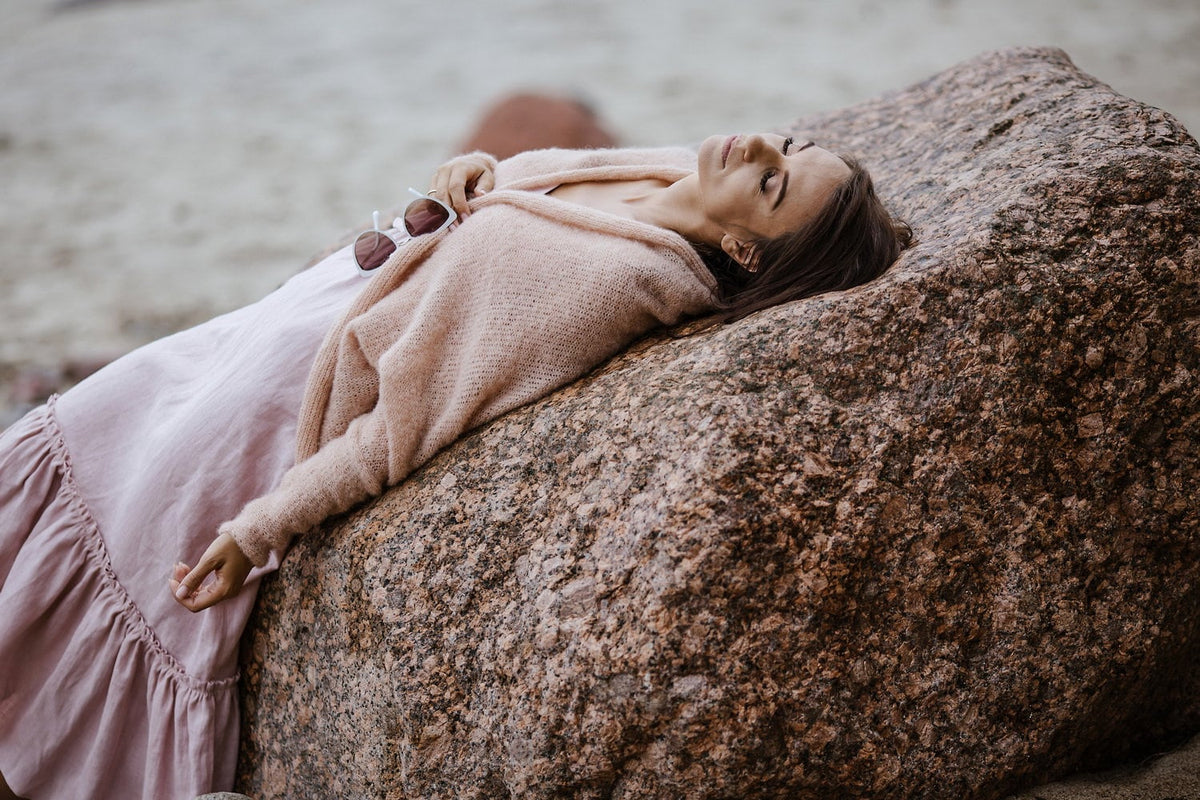 Pink sand alpaca silk cardigan, wedding pink silk mohair jacket, bridal alpaca silk pullover, wedding accessories, soft alpaca bridal shrug