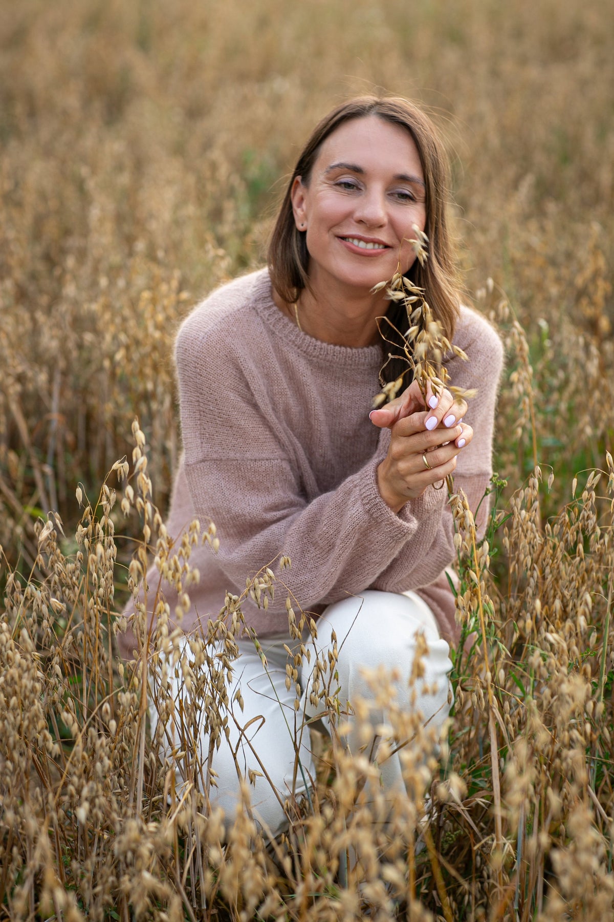 Powder Mohair Silk Sweater: Lightweight Knitted Pullover