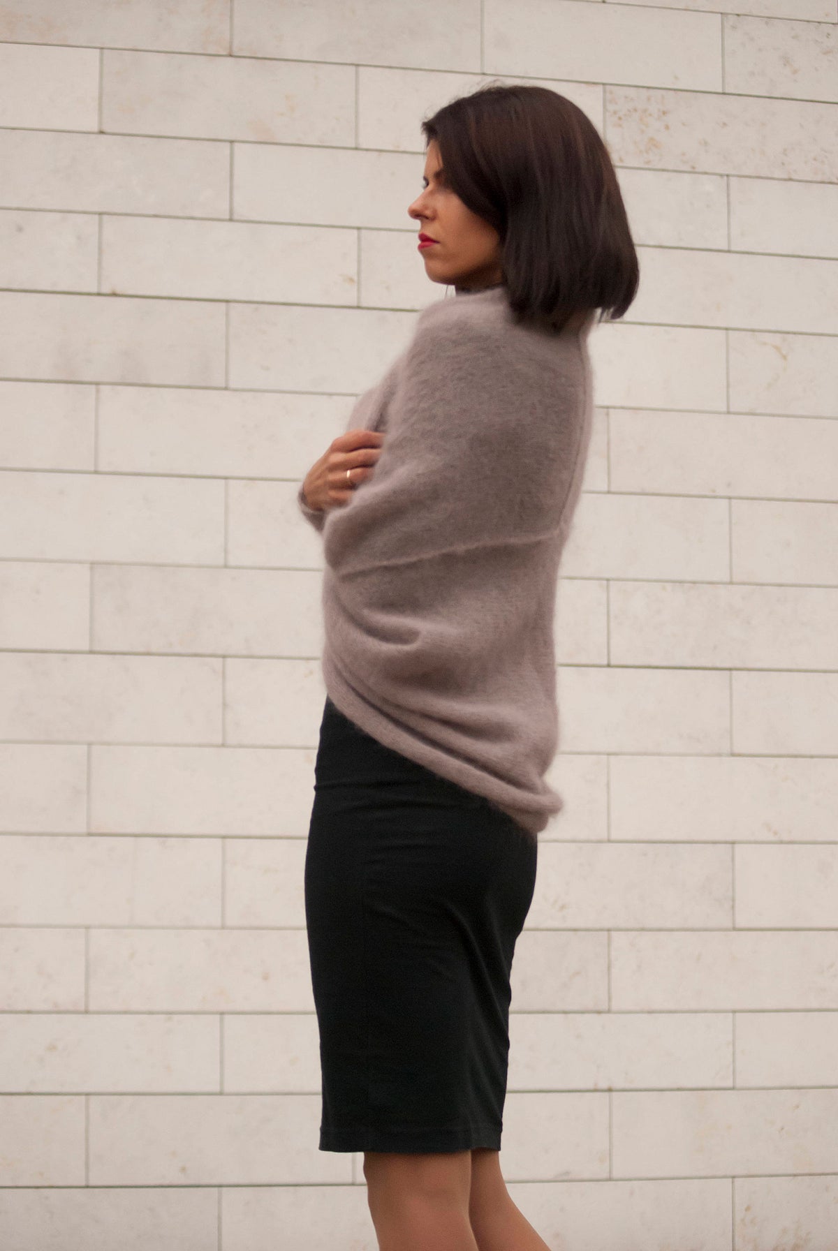 Beige Mohair Silk Cardigan: Soft Knit Bridal Sweater