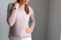 Beige Mohair Bridal Sweater: Sheer Knit Wedding Pullover