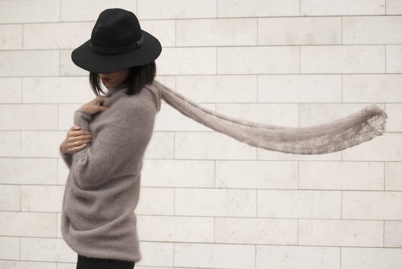 Beige Mohair Silk Cardigan: Soft Knit Bridal Sweater