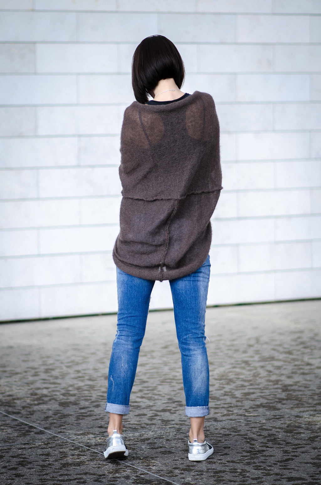 Mohair Silk Blend Cardigan: Bohemian Bridal Knit Sweater