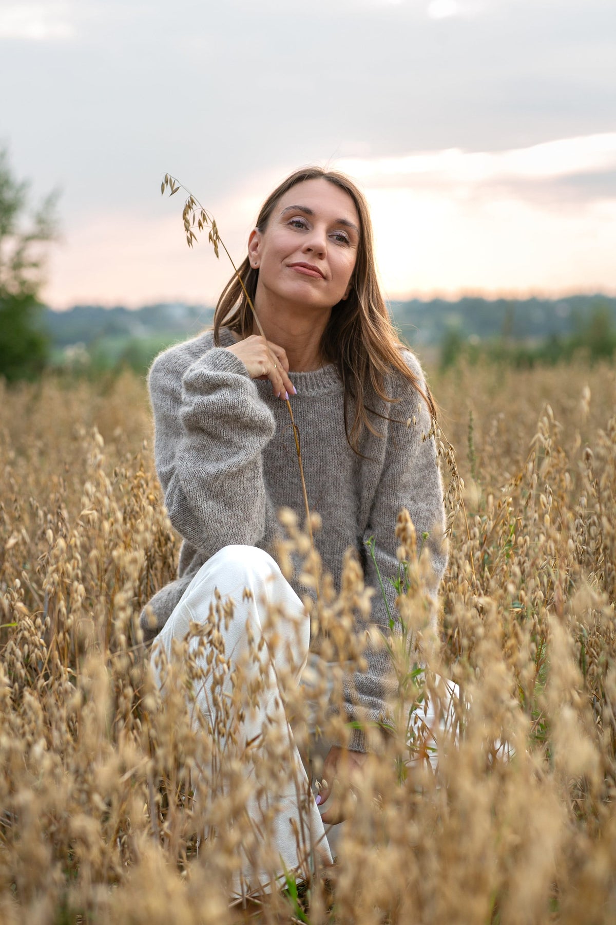 Alpaca Silk Sweater: Pocketed Cozy Pullover