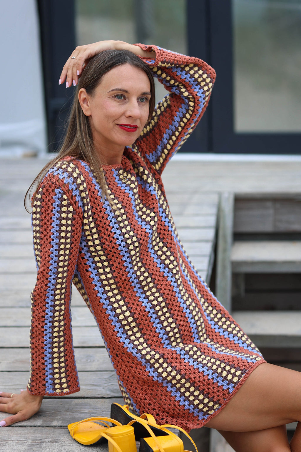 Hand-Knitted Cotton Crocheted Dress