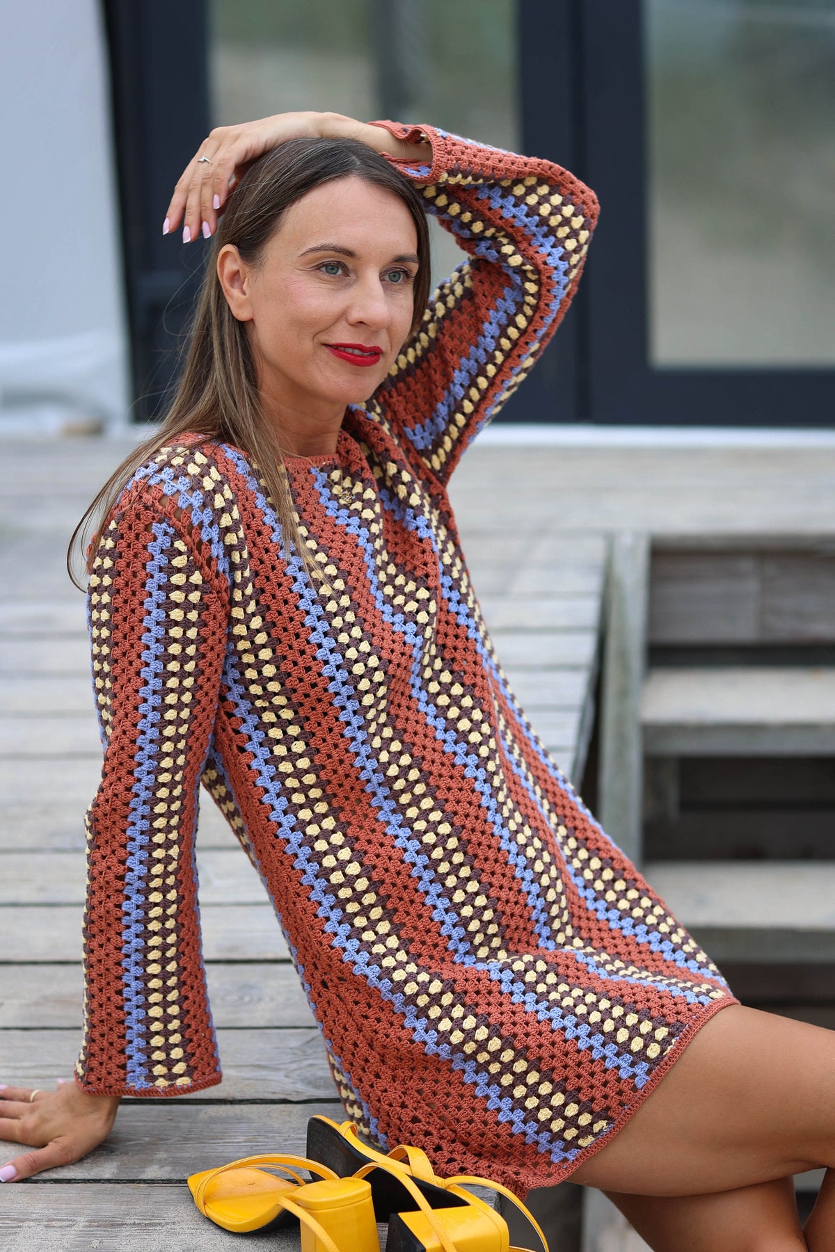 Hand-Knitted Cotton Crocheted Dress