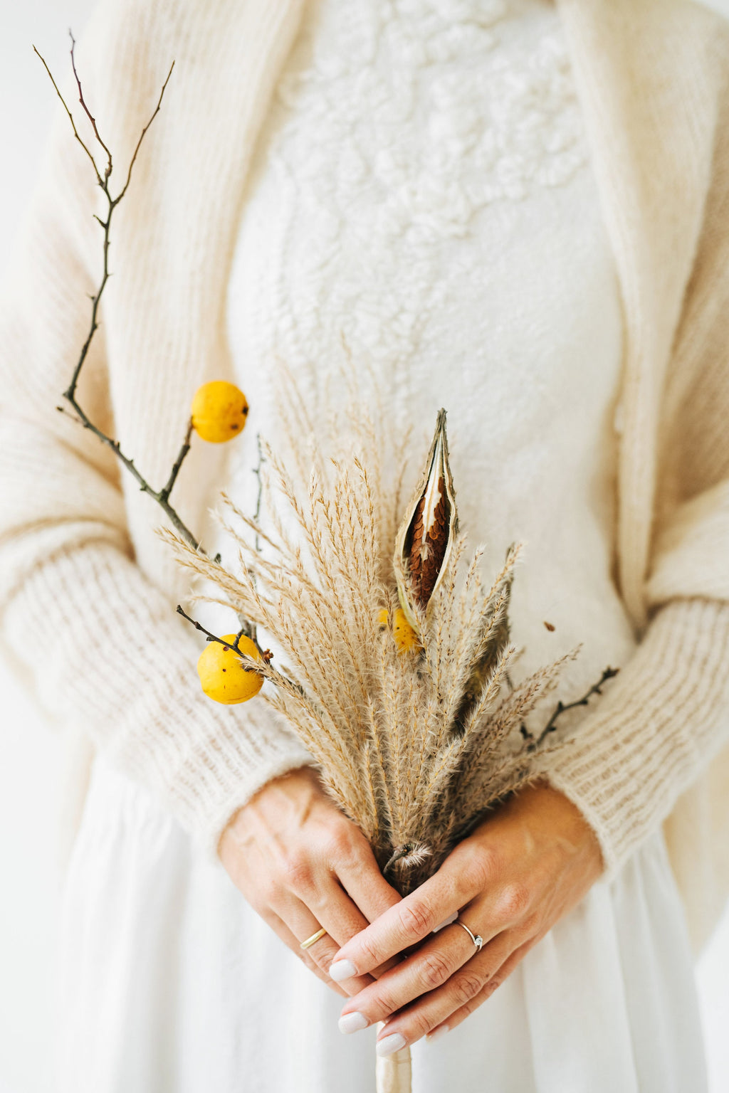 Off White Alpaca Silk Cardigan: Bridal Wedding Shrug